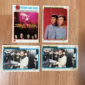 Vintage Set of 4 Star Trek: The Motion Picture Trading Cards: •Kirk Scotty Spock